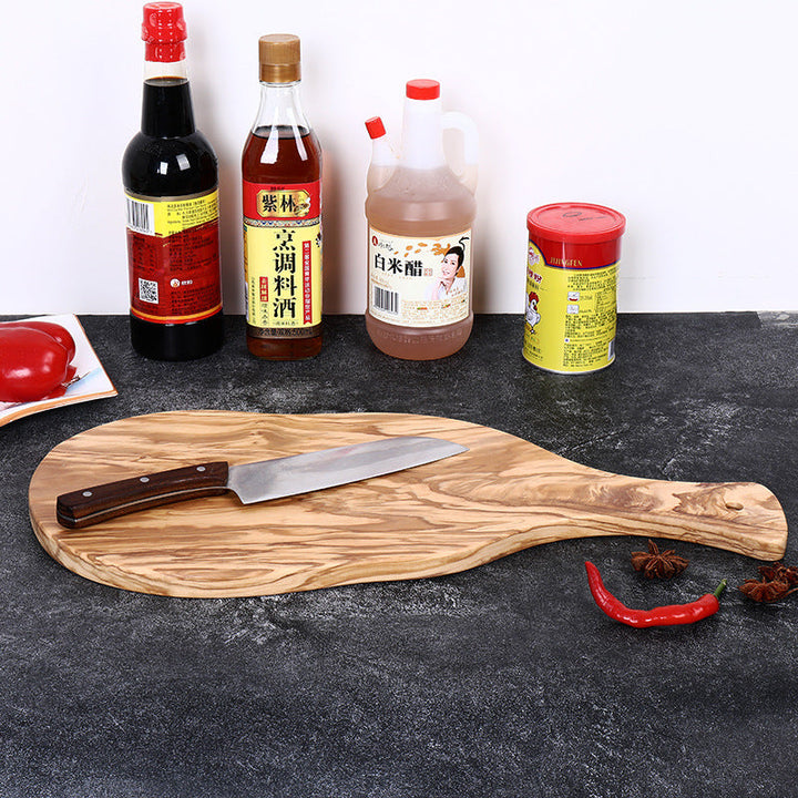 Elevate Your Culinary Experience with the Olive Wood Irregular Cutting Board