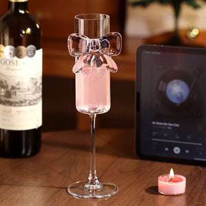 Elegant Crystal Glass Butterfly High Footed Cup: A Touch of Elegance for Every Occasion